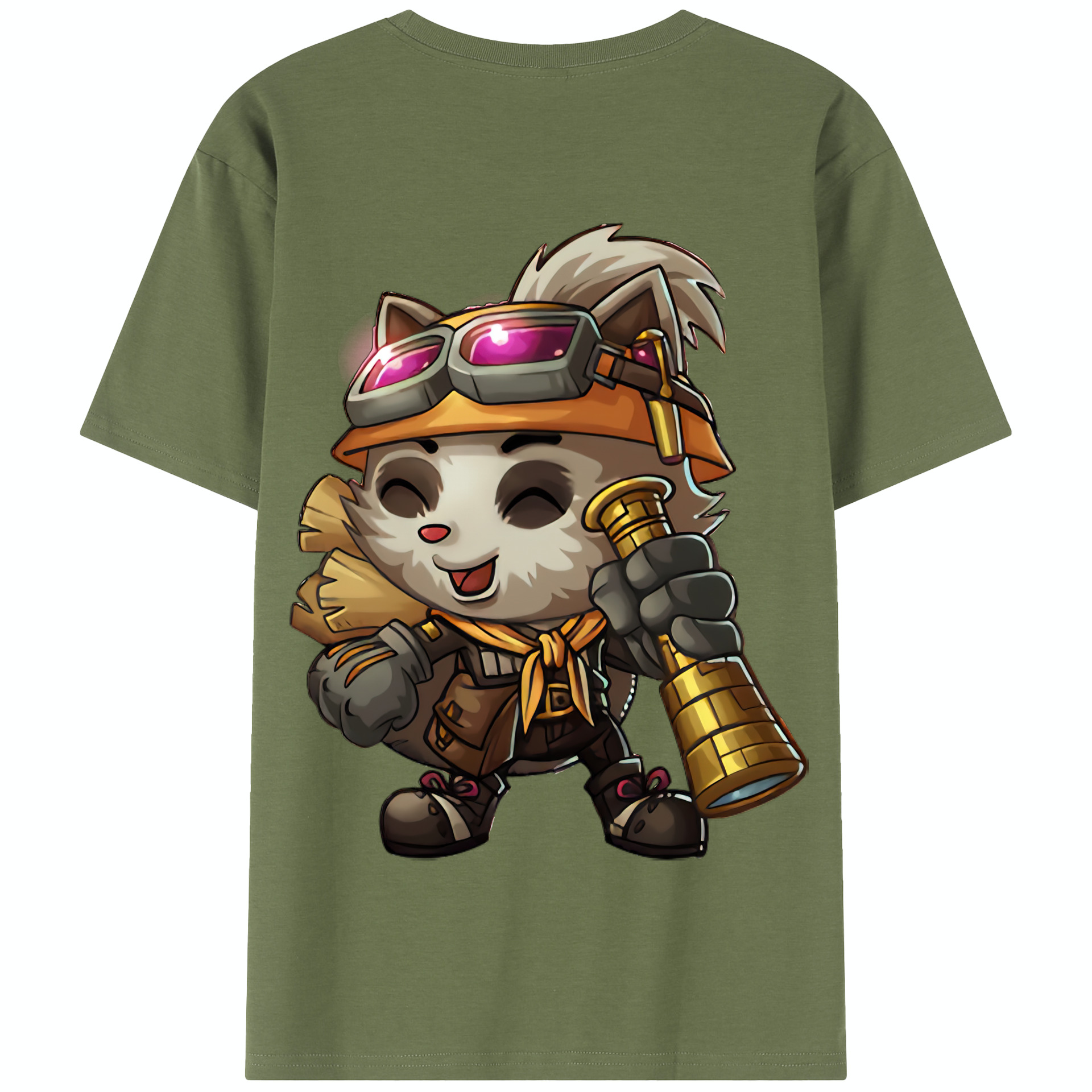 リーグ・オブ・レジェンド League of Legends LOL 綿100％半袖Tシャツ（背面プリント）
